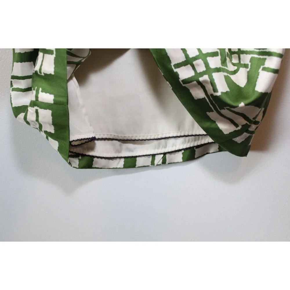 ✨2/$20 Anthropologie Maeve 100% Silk Abstract Shift Dress 4 Resort Vacation Mod - Picture 10 of 12